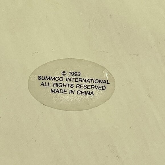 Vtg 90s Miniature Resin Asparagus Tea Set w/ Plate Mini Garden Cottage Dollhouse - Picture 8 of 12